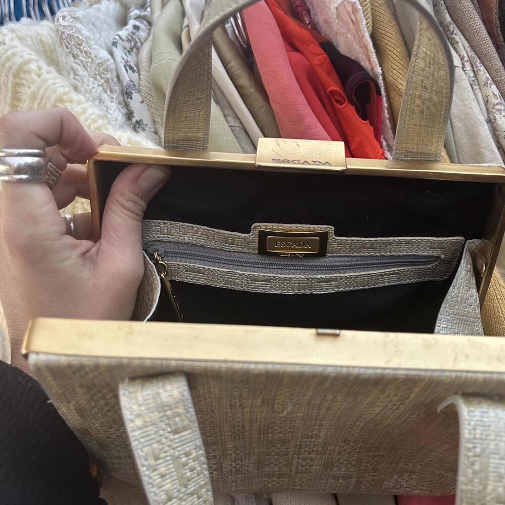 Vintage Escada square structured small handbag - image 6